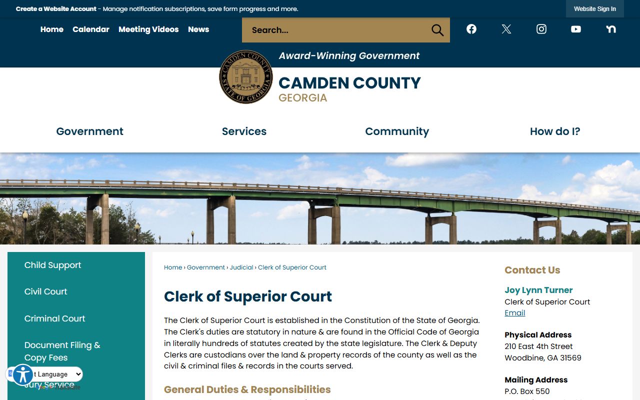Camden County court records after jail arrest clerk records page