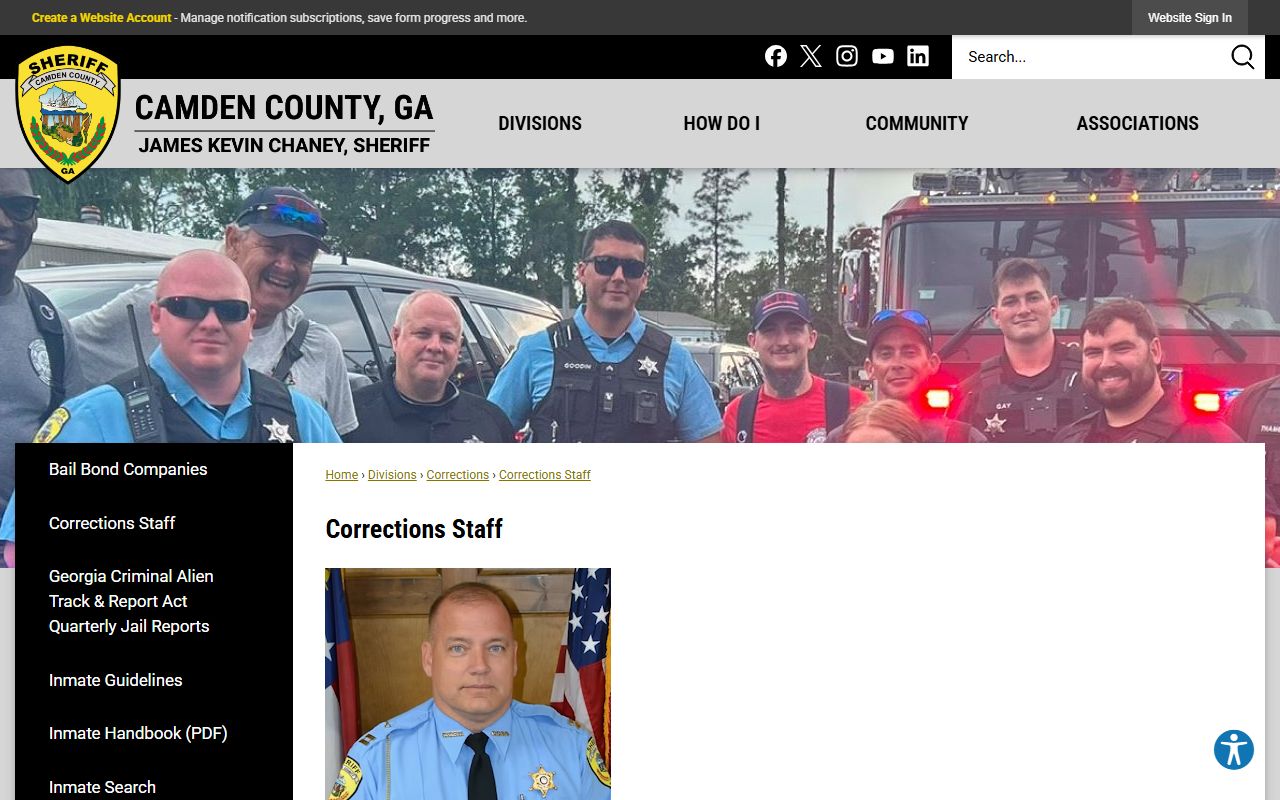 Camden County corrections staff and jail operations record access
